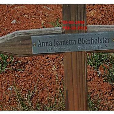 OBERHOLSTER Anna Jeanetta 1940-2013