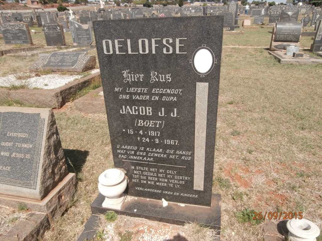 OELOFSE Jacob J.J. 1917-1967