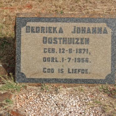 OOSTHUIZEN Dedrieka Johanna 1871-1956