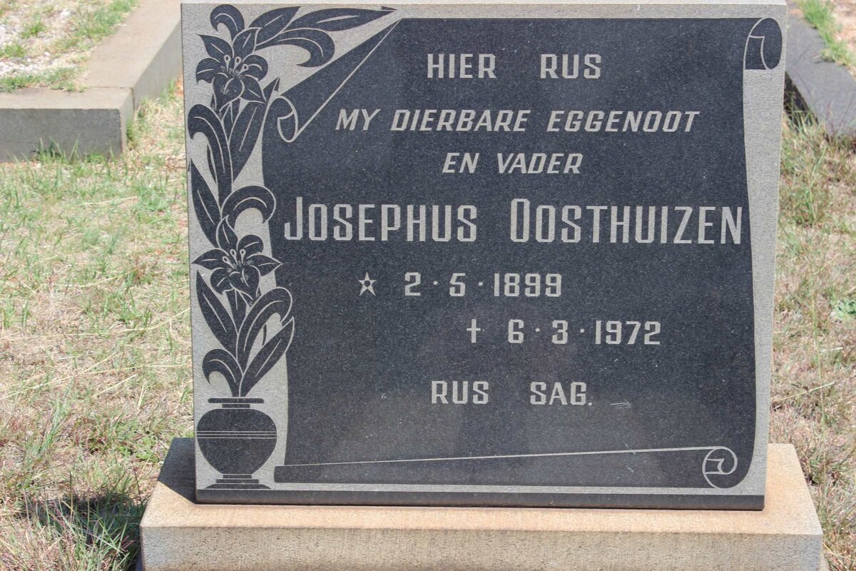 OOSTHUIZEN Josephus 1899-1972