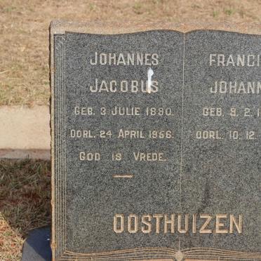 OOSTHUIZEN Johannes Jacobus 1890-1956 &amp; Francina Johanna 1897-1980