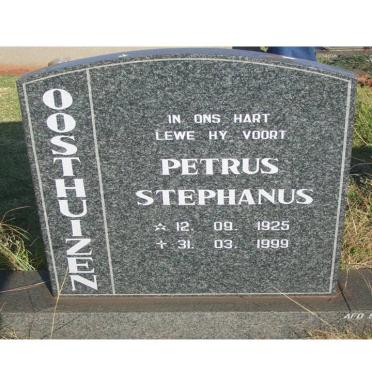 OOSTHUIZEN Petrus Stephanus 1925-1999