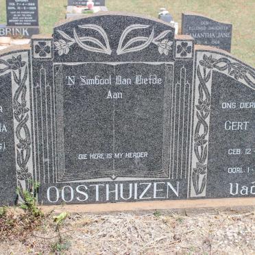 OOSTHUIZEN Gert Petrus 1889-1965 &amp; Maria Magdalena voorheen ROOS nee VON STADE 1893-1964