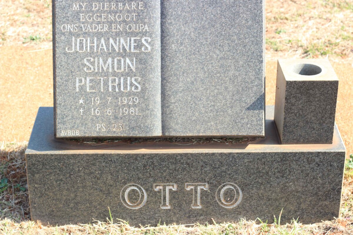 OTTO Johannes Simon Petrus 1929-1981