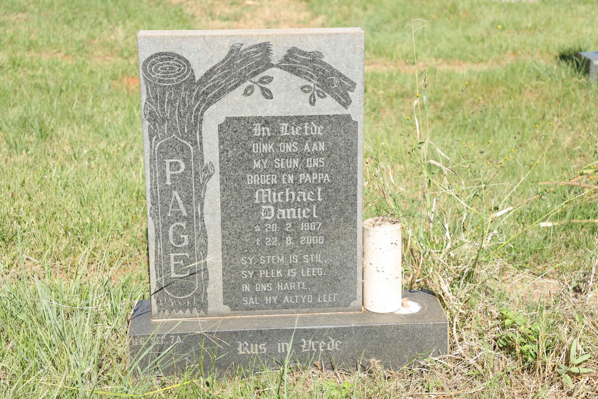 PAGE Michael Daniel 1967-2000