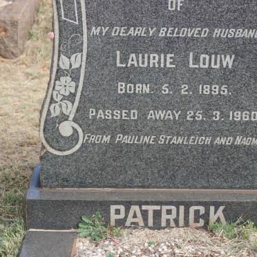 PATRICK Laurie Louw 1895-1960