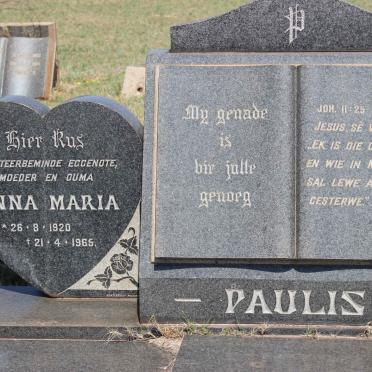 PAULIS Daniel 1917-1967 &amp; Anna Maria 1920-1965