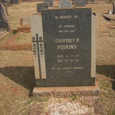 PERKINS Geoffrey B. 1934-1958