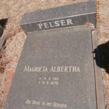 PELSER Magrieta Albertha 1911-1979