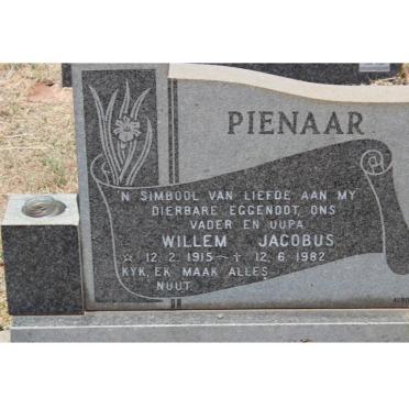 PIENAAR Willem Jacobus 1915-1982