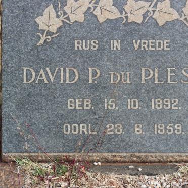 PLESSIS David P., du 1892-1959