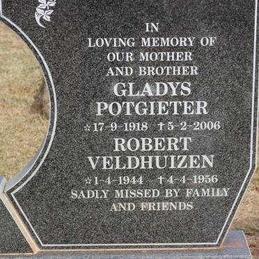 POTGIETER Gladys 1918-2006 :: VELDHUIZEN Robert 1944-1956