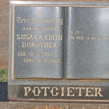 POTGIETER Susara Edith Dorothea 1907-1962