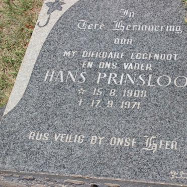 PRINSLOO Hans 1908-1971