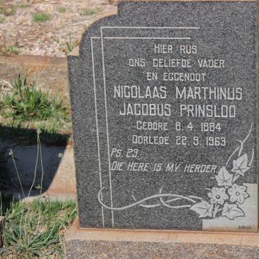 PRINSLOO Nicolaas Marthinus Jacobus 1884-1963
