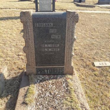 PRETORIUS Hein 1938-1950