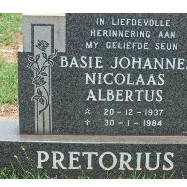 PRETORIUS Johannes Nicolaas Albertus 1937-1984