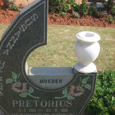 PRETORIUS Susanna Helena 1910-1981