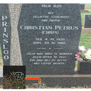 PRINSLOO Christian Petrus 1950-1982