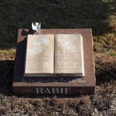 RABIE B.E. 1898-197? &amp; Elizabeth 1899-19??