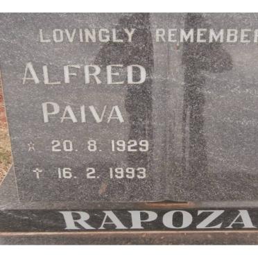 RAPOZA Alfred Paiva 1929-1993