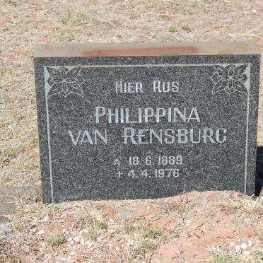 RENSBURG Philippina, van 1889-1976