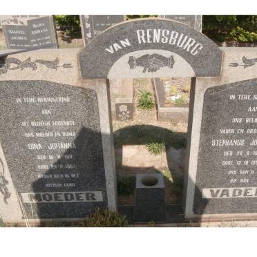 RENSBURG Stephanus Johannes, van 1903-1982 &amp; Dina Johanna 1911-1967