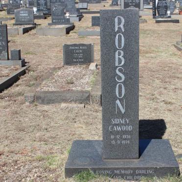 ROBSON Sidney Cawood 1930-1976