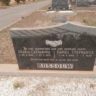 ROSSOUW Daniel Stephanus 1890-1976 &amp; Maria Catharina 1896-1975