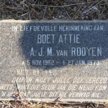 ROOYEN A.J.M., van 1952-1973