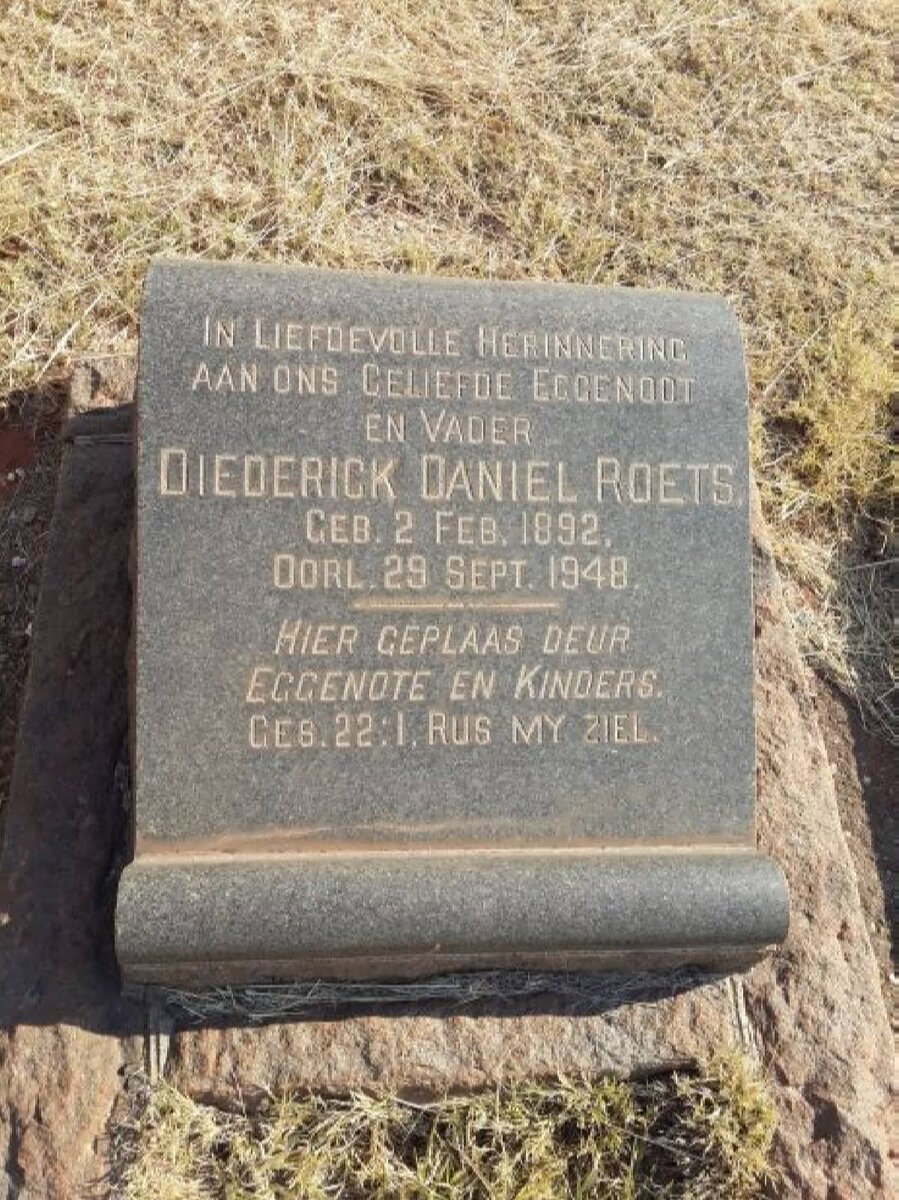 ROETS Diederick Daniel 1892-1948