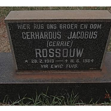 ROSSOUW Gerhardus Jacobus 1913-1984