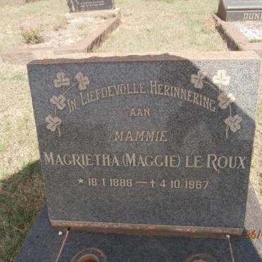 ROUX Magrietha, le 1888-1967