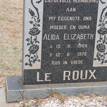 ROUX Alida Elizabeth, le 1904-1978