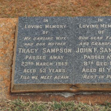 SAMPSON John F. -1966 &amp; Tracy -1949