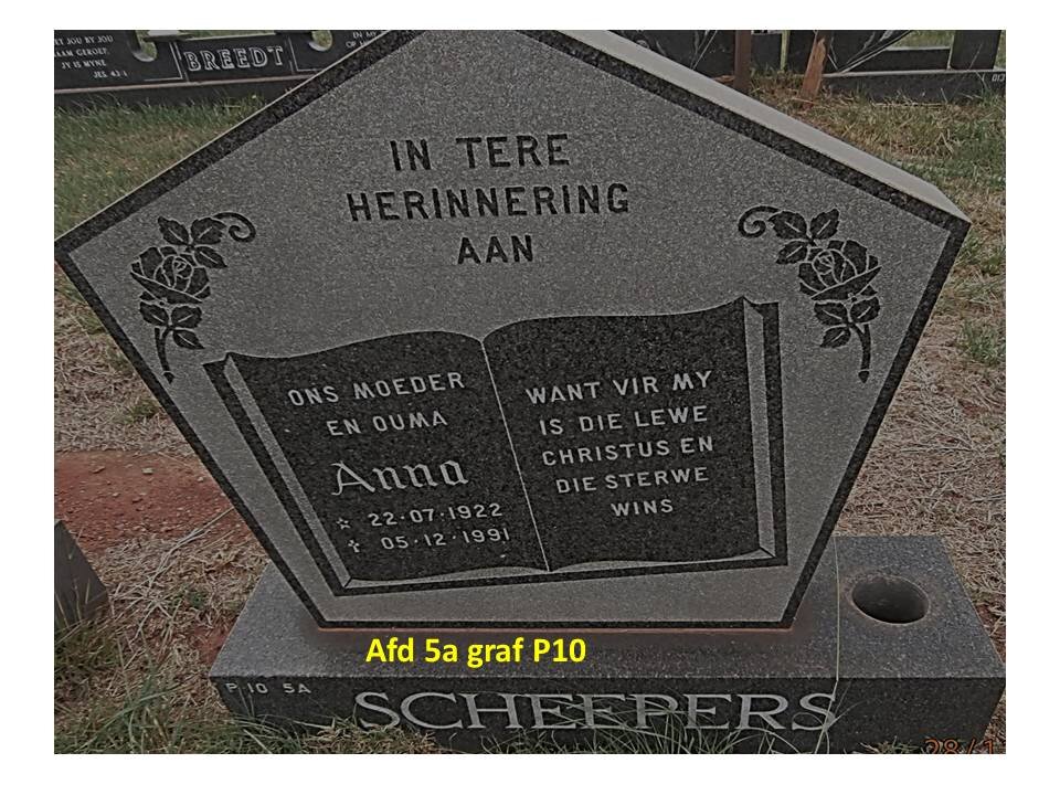 SCHEEPERS Anna 1922-1991