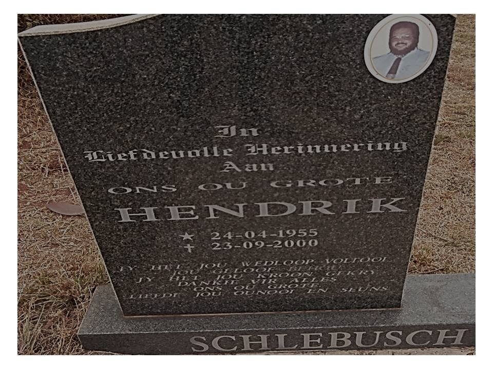 SCHLEBUSCH Hendrik 1955-2000