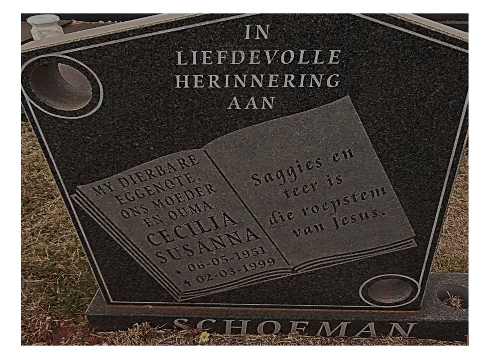 SCHOEMAN Cecilia Susanna 1951-1999