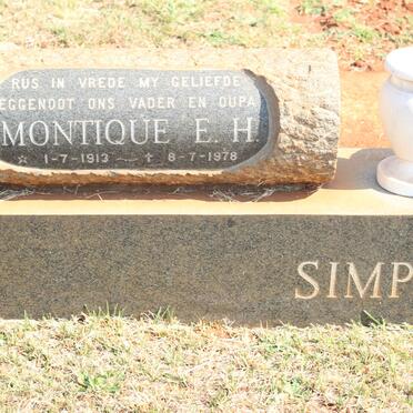SIMPSON Montique E.H. 1913-1978