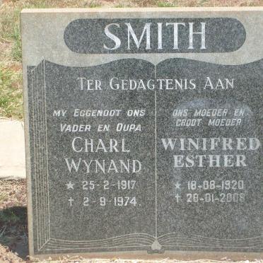 SMITH Charl Wynand 1917-1974 &amp; Winifred Esther 1920-2008