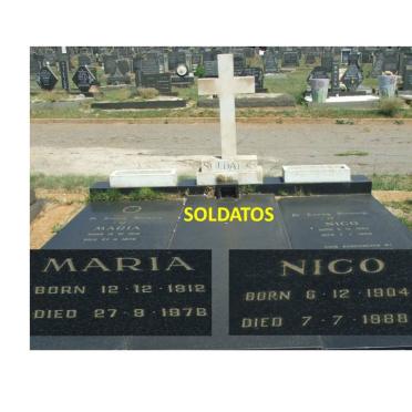 SOLDATOS Nico 1904-1988 &amp; Maria 1912-1978
