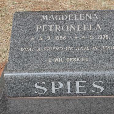 SPIES Magdelena Petronella 1895-1975