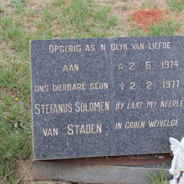 STADEN Stefanus Solomen, van 1974-1977