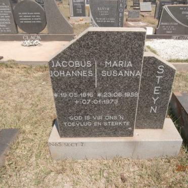 STEYN Jacobus Johannes 1916-1973 :: STEYN Maria Susanna 1959-1973