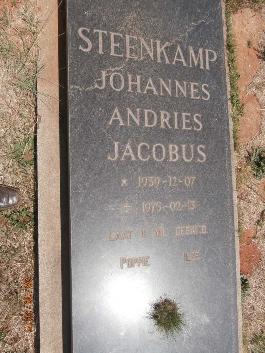 STEENKAMP Johannes Andries Jacobus 1939-1975