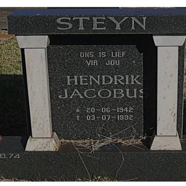STEYN Hendrik Jacobus 1942-1992