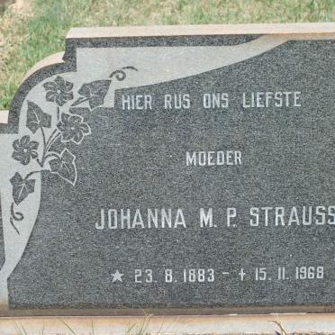 STRAUSS Johanna M.P. 1883-1968