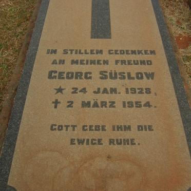 SÜSLOW Georg 1928-1954