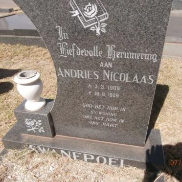 SWANEPOEL Andries Nicolaas 1908-1989