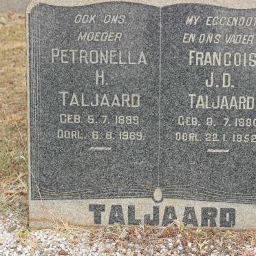 TALJAARD Francois J.D. 1880-1952 &amp; Petronella H. 1889-1969